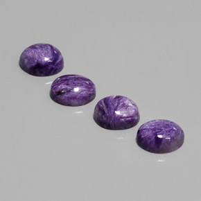  ct natürliche violetter Charoit-Edelsteine, Oval Schliff, Lichtundurchlässig