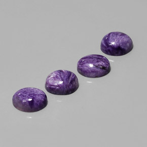  ct natürliche violetter Charoit-Edelsteine, Oval Schliff, Lichtundurchlässig