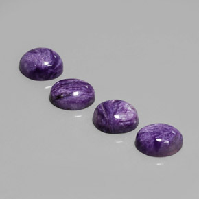  ct natürliche violetter Charoit-Edelsteine, Oval Schliff, Lichtundurchlässig