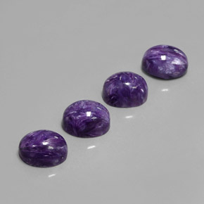  ct natürliche Violet Charoit-Edelsteine, Oval Schliff, Lichtundurchlässig