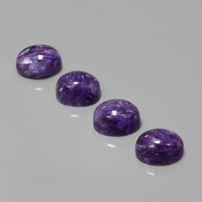  ct natürliche Violet Charoit-Edelsteine, Oval Schliff, Lichtundurchlässig