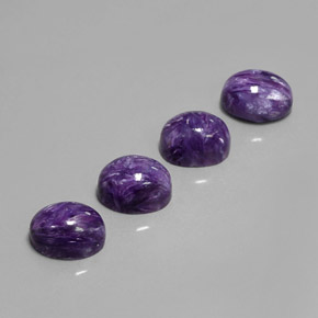  ct natürliche Violet Charoit-Edelsteine, Oval Schliff, Lichtundurchlässig