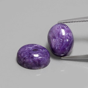 ct natürliche violetter Charoit-Edelsteine, Oval Schliff, Lichtundurchlässig