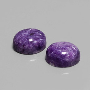  ct natürliche violetter Charoit-Edelsteine, Oval Schliff, Lichtundurchlässig