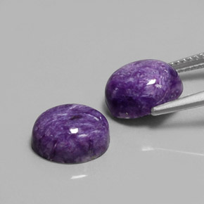  ct natürliche violetter Charoit-Edelsteine, Oval Schliff, Lichtundurchlässig