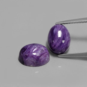  ct natürliche violetter Charoit-Edelsteine, Oval Schliff, Lichtundurchlässig