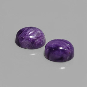  ct natürliche violetter Charoit-Edelsteine, Oval Schliff, Lichtundurchlässig