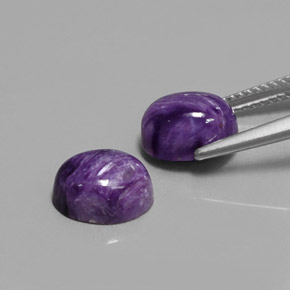  ct natürliche violetter Charoit-Edelsteine, Oval Schliff, Lichtundurchlässig