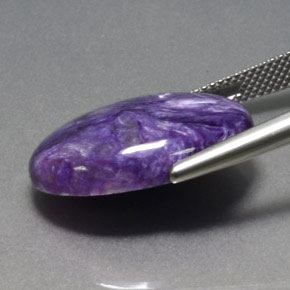 15,50 ctw natürlicher violetter Charoit, Oval Schliff, Lichtundurchlässig