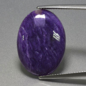 9,17 ctw natürlicher Violet Charoit, Oval Schliff, Lichtundurchlässig