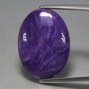 11,14 ctw natürlicher violetter Charoit, Oval Schliff, Lichtundurchlässig
