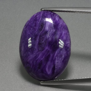 9,17 ctw natürlicher Violet Charoit, Oval Schliff, Lichtundurchlässig