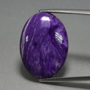 9,17 ctw natürlicher Violet Charoit, Oval Schliff, Lichtundurchlässig