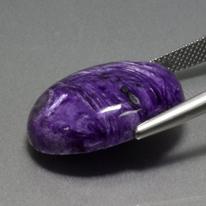 9,17 ctw natürlicher Violet Charoit, Oval Schliff, Lichtundurchlässig