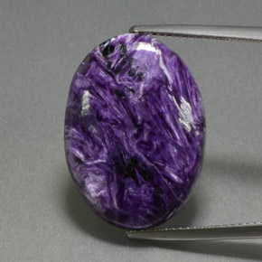 13,86 ctw natürlicher violetter Charoit, Oval Schliff, Lichtundurchlässig
