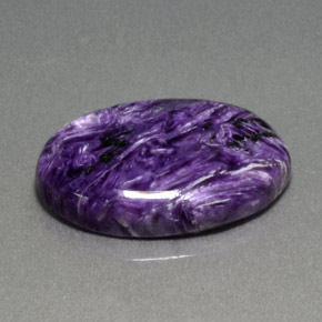 13,86 ctw natürlicher violetter Charoit, Oval Schliff, Lichtundurchlässig