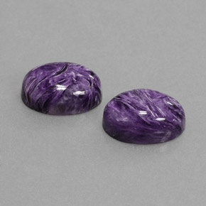  ct natürliche Violet Charoit-Edelsteine, Oval Schliff, Lichtundurchlässig