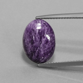 9,17 ctw natürlicher Violet Charoit, Oval Schliff, Lichtundurchlässig