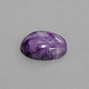 5,36 ctw natürlicher violetter Charoit, Oval Schliff, Lichtundurchlässig