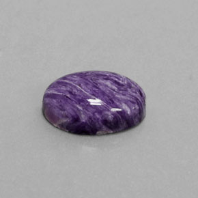 5,59 ctw natürlicher violetter Charoit, Oval Schliff, Lichtundurchlässig