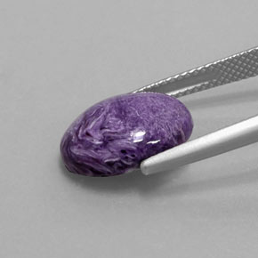 4,89 ctw natürlicher violetter Charoit, Oval Schliff, Lichtundurchlässig