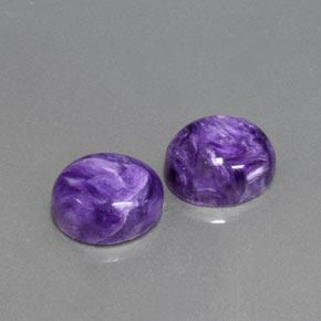  ct natürliche Violett Charoit-Edelsteine, Oval Schliff, Lichtundurchlässig