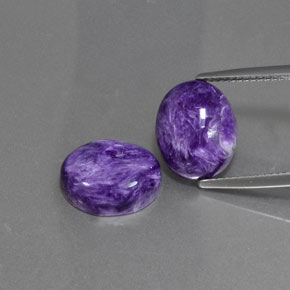  ct natürliche violetter Charoit-Edelsteine, Oval Schliff, Lichtundurchlässig