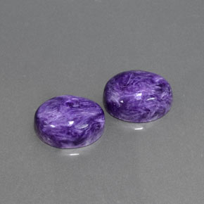  ct natürliche violetter Charoit-Edelsteine, Oval Schliff, Lichtundurchlässig