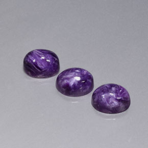  ct natürliche Violet Charoit-Edelsteine, Oval Schliff, Lichtundurchlässig