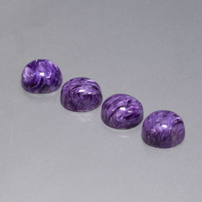  ct natürliche Violet Charoit-Edelsteine, Oval Schliff, Lichtundurchlässig
