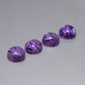  ct natürliche Violet Charoit-Edelsteine, Oval Schliff, Lichtundurchlässig
