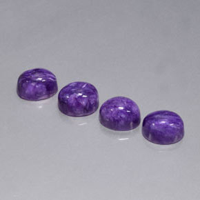  ct natürliche Violet Charoit-Edelsteine, Oval Schliff, Lichtundurchlässig
