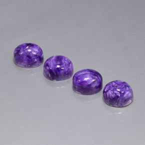  ct natürliche violetter Charoit-Edelsteine, Oval Schliff, Lichtundurchlässig