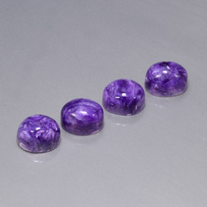  ct natürliche violetter Charoit-Edelsteine, Oval Schliff, Lichtundurchlässig