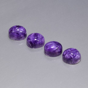  ct natürliche violetter Charoit-Edelsteine, Oval Schliff, Lichtundurchlässig