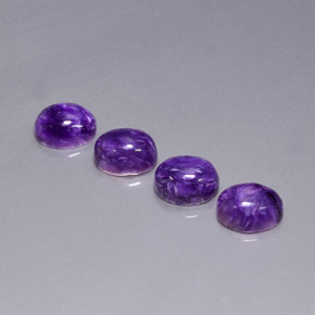  ct natürliche Violet Charoit-Edelsteine, Oval Schliff, Lichtundurchlässig