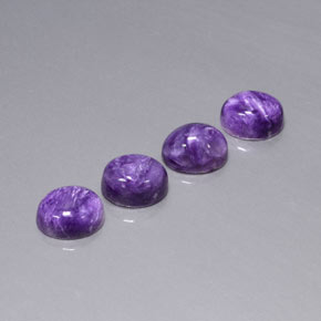  ct natürliche violetter Charoit-Edelsteine, Oval Schliff, Lichtundurchlässig