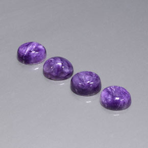  ct natürliche violetter Charoit-Edelsteine, Oval Schliff, Lichtundurchlässig