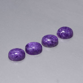  ct natürliche Violet Charoit-Edelsteine, Oval Schliff, Lichtundurchlässig