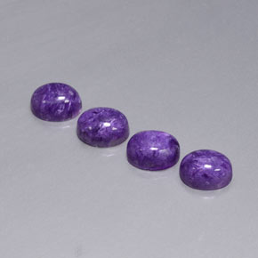  ct natürliche Violet Charoit-Edelsteine, Oval Schliff, Lichtundurchlässig