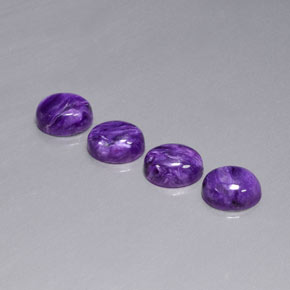  ct natürliche Violet Charoit-Edelsteine, Oval Schliff, Lichtundurchlässig