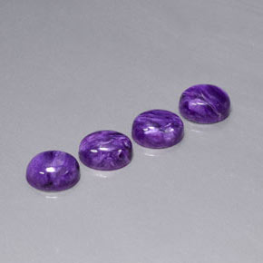  ct natürliche Violet Charoit-Edelsteine, Oval Schliff, Lichtundurchlässig