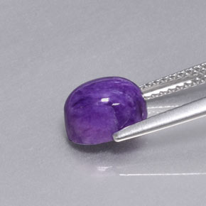 1,96 ctw natürlicher violetter Charoit, Oval Schliff, Lichtundurchlässig