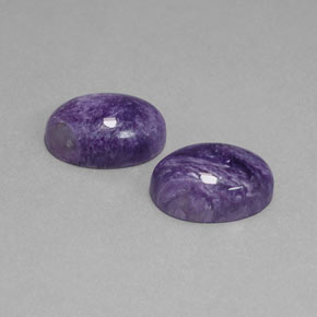  ct natürliche Violet Charoit-Edelsteine, Oval Schliff, Lichtundurchlässig