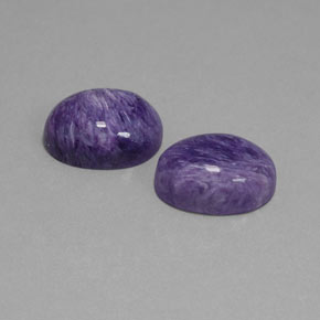  ct natürliche Violet Charoit-Edelsteine, Oval Schliff, Lichtundurchlässig