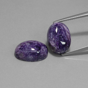  ct natürliche violetter Charoit-Edelsteine, Oval Schliff, Lichtundurchlässig