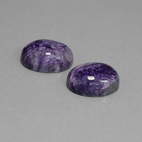  ct natürliche violetter Charoit-Edelsteine, Oval Schliff, Lichtundurchlässig