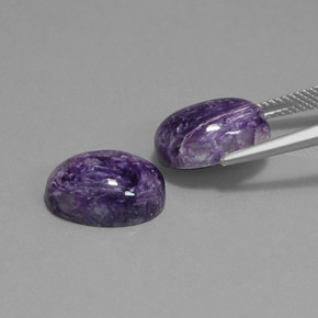  ct natürliche violetter Charoit-Edelsteine, Oval Schliff, Lichtundurchlässig
