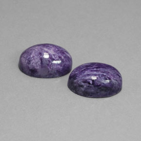  ct natürliche violetter Charoit-Edelsteine, Oval Schliff, Lichtundurchlässig