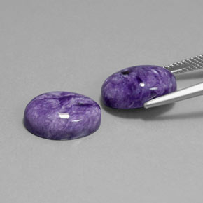  ct natürliche violetter Charoit-Edelsteine, Oval Schliff, Lichtundurchlässig